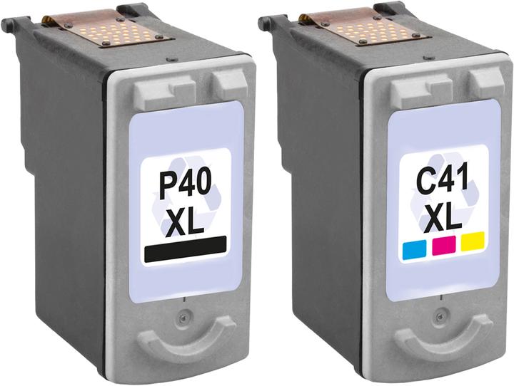 Produktbild Plutoos Canon PG-40XL CL-41XL Patronen kompatibel, 2er Set BK+CL (CL, BK)