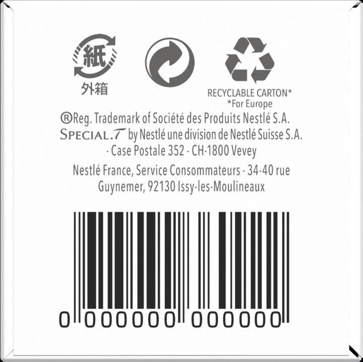 Nutritional values and ingredients Special.T Red Fruits Delight (25 g)