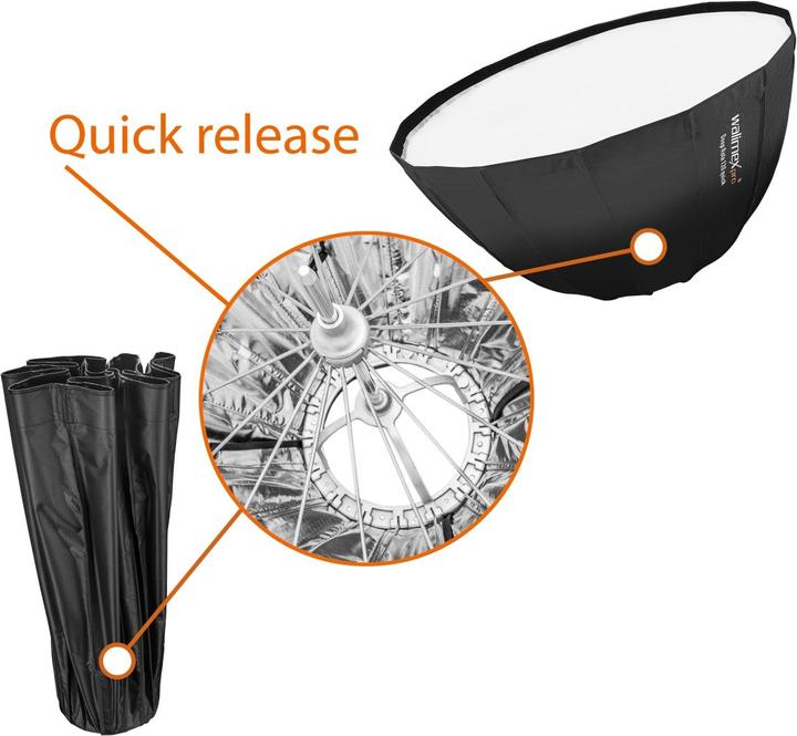 Produktbild Walimex pro Pro Studio Line Deep Rota 120 quick Para, Elinchrom (Softbox, 120 cm)