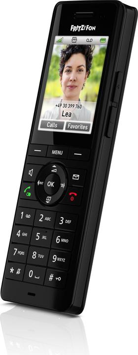 Image du produit AVM FRITZ!Fon 20003009, Téléphone DECT, Combiné sans fil, Haut-parleur, 100 entrées, Identification de l