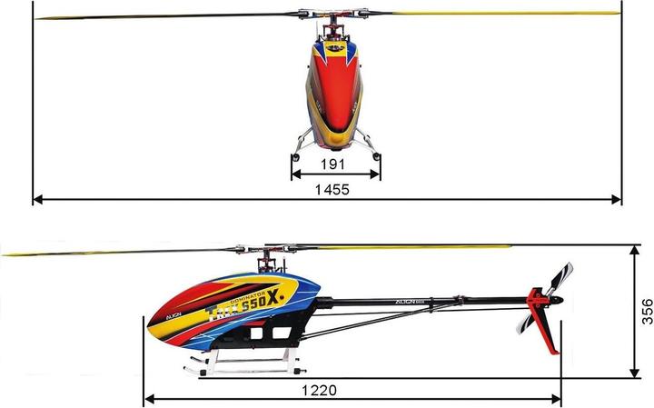 Actual product image Align Helicopter T-Rex 650X Dominator F3C Super Combo, Microbeast