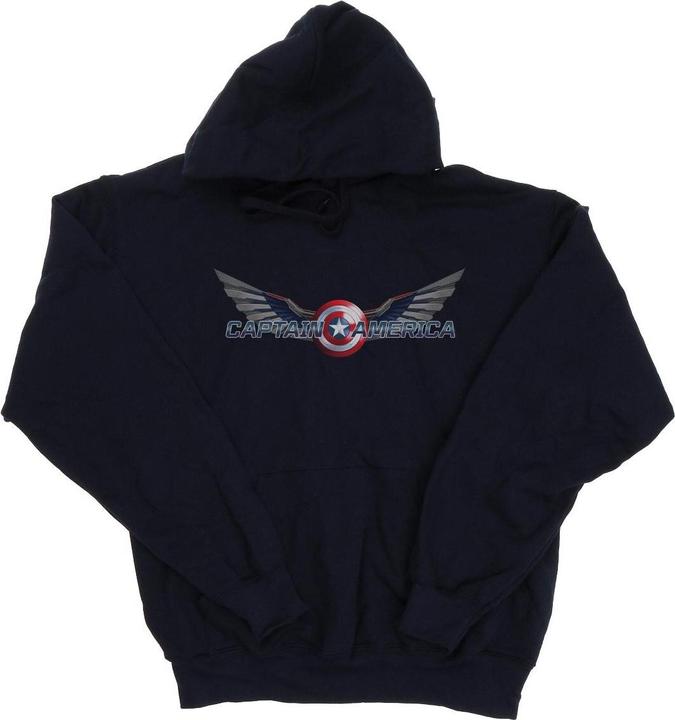 Immagine prodotto Falcon And The Winter Soldier Captain America Logo Felpa con Cappuccio Uomo (4XL)