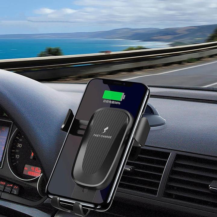 Image du produit cyoo Support pour voiture avec chargeur sans fil