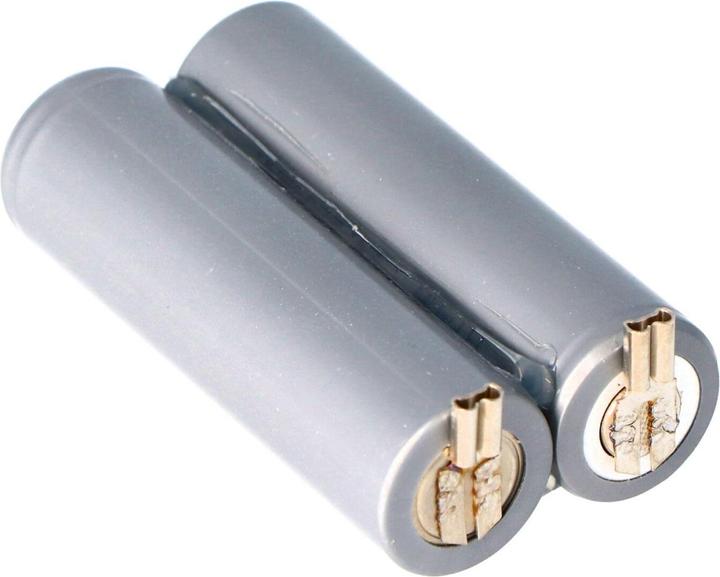 Actual product image AccuCell Akku Moser Ermila Genio Plus Genius Akku 1854-0078 (2 pcs., 2100 mAh)