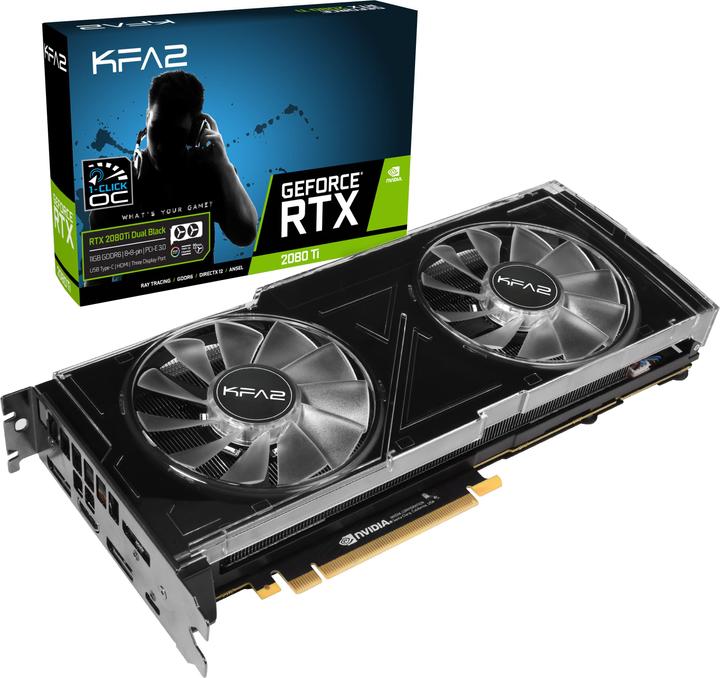 Image du produit KFA2 GeForce RTX 2080 Ti 1-Click OC (11 Go)