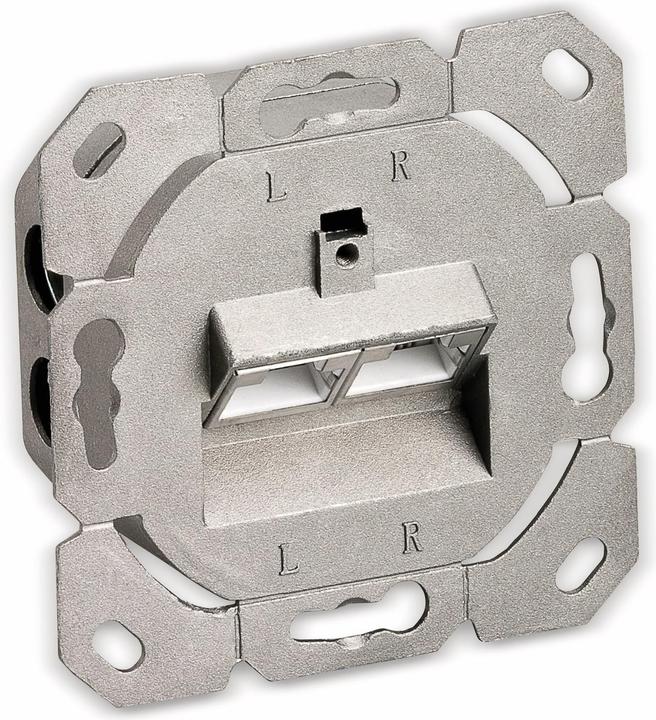 Produktbild Goobay CAT 6a Unterputzdose UP 2x RJ45 Netzwerkdose geschirmt