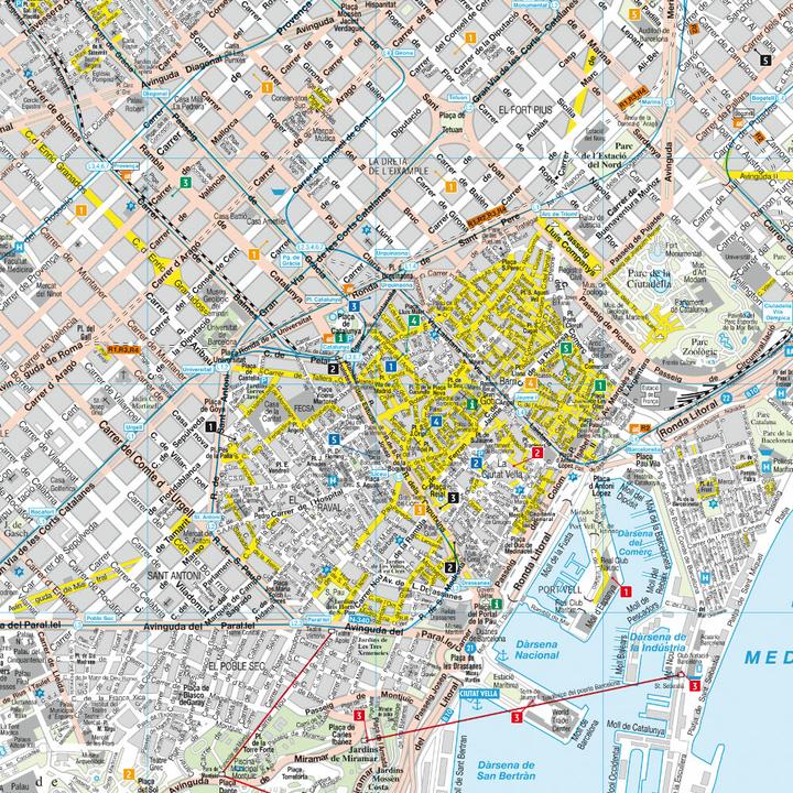 Produktbild Barcelona, Stadtplan 1:10.000, freytag & berndt