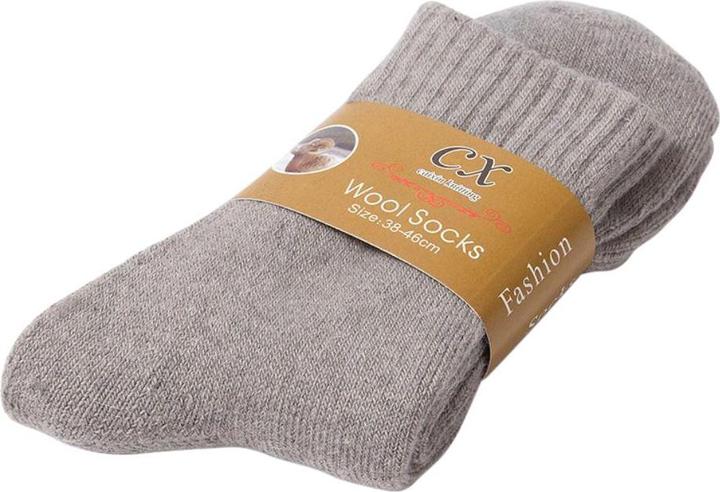 JTI Socken, Wolle/Baumwolle - Grau - Grösse 38-40 (Einzelpack, 38 - 40)