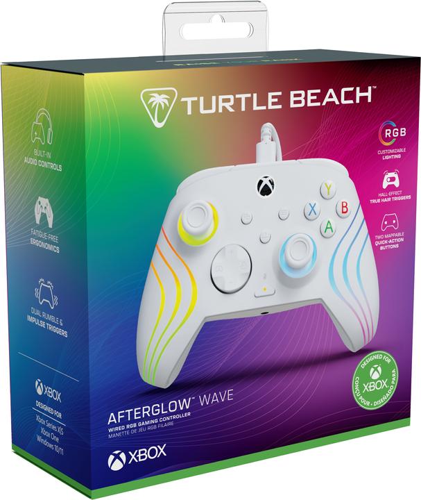 Actual product image Turtle Beach Afterglow Wave Wired Controller · XB · White (Xbox One S, Xbox Series X, Windows)