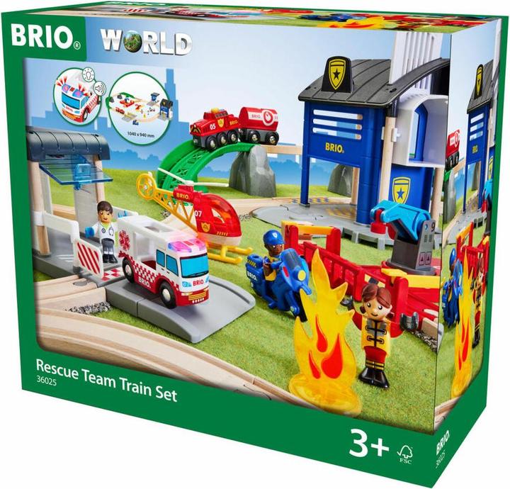 Immagine prodotto Brio Set di treni della squadra di salvataggio