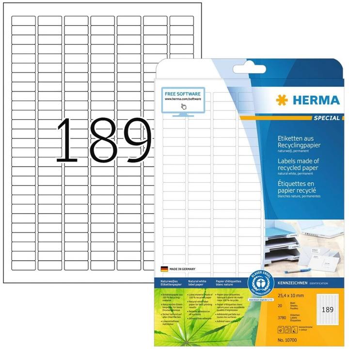 Produktbild HERMA Recycling Etiketten A4