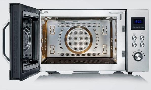 Actual product image Severin Microwave w/MW7777 plate 900 watts 25 l - Steel (29070) (25 l)