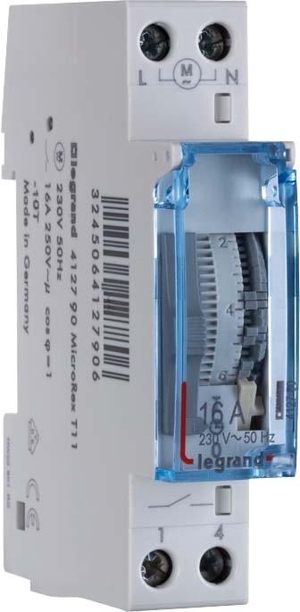 Image du produit Legrand MicroRex QT11 230V 50-60Hz 412790 Horloge journalière,quartz