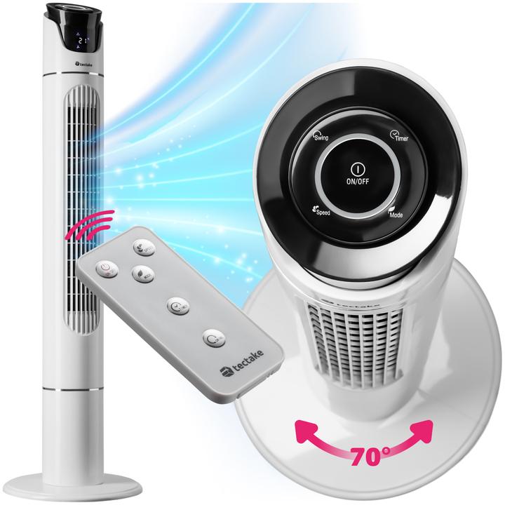 Actual product image tectake Tower fan 110cm (50 dB)