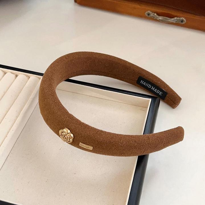 Immagine prodotto Alopini Elegante fascia di fiori in velluto - accessorio per capelli di ispirazione vintage e alla moda