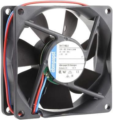 Image du produit Papst Ventilateur coussinet 80mm 33m3/h 12V (80 mm, 1 x)