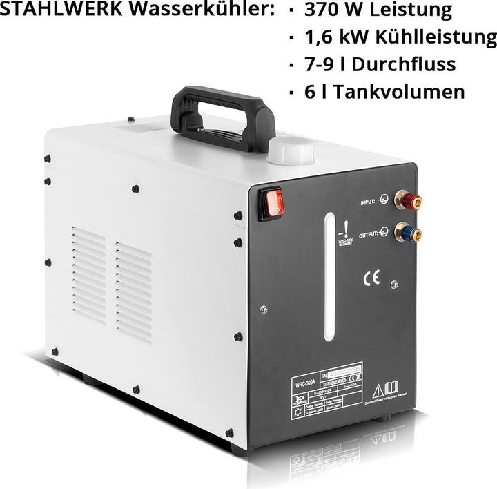 Produktbild Stahlwerk Wasserkühler mit 370 W Leistung und 6 l Tank