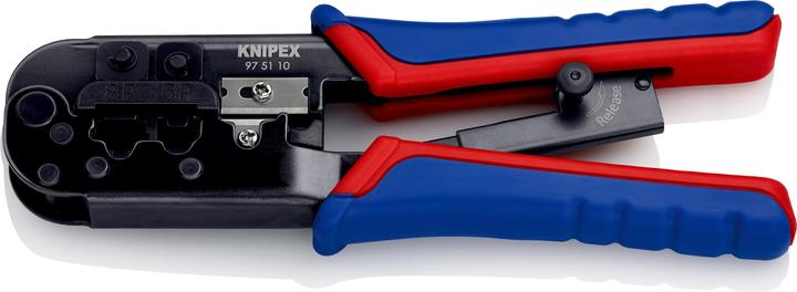 Knipex Krimptang voor Westernstekkers 97 51 10 (190 mm)