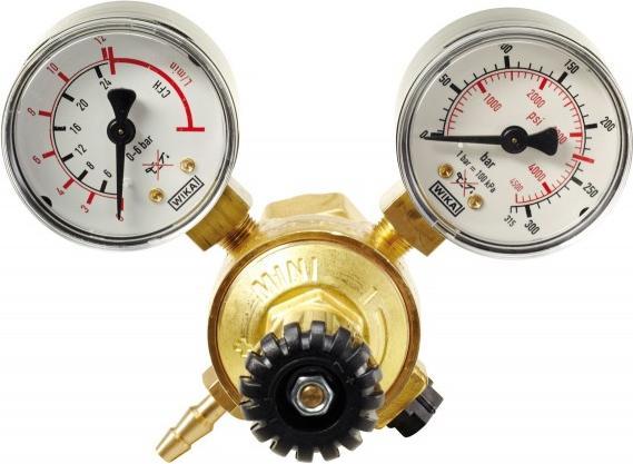 Produktbild Elmag - Druckregler Argon/Co2 Serie MINI m. 2 Manometer Ø 50mm 1 Stk. Packung - SB