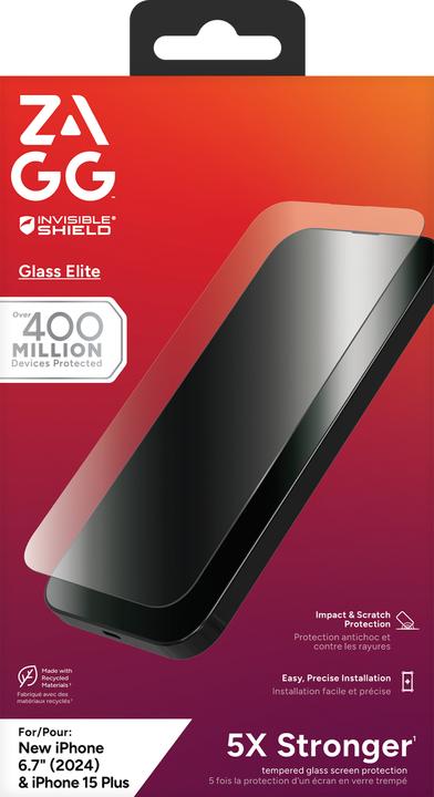 Immagine prodotto Zagg Glass Elite (1 Pezzo/i, Apple iPhone 16 Plus)