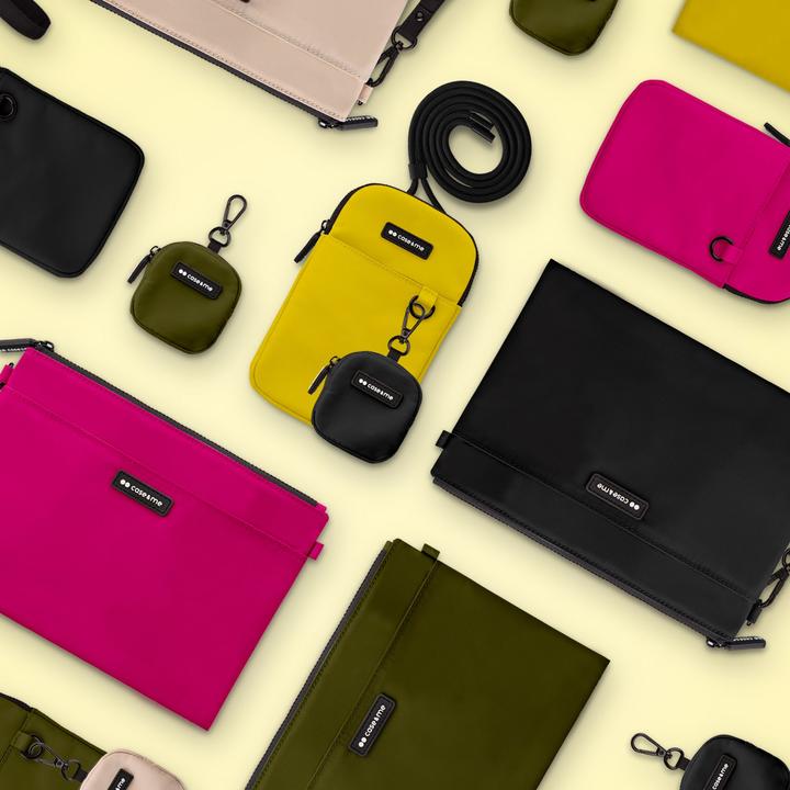 Actual product image SBS case&me Fancy Nylon bag yellow