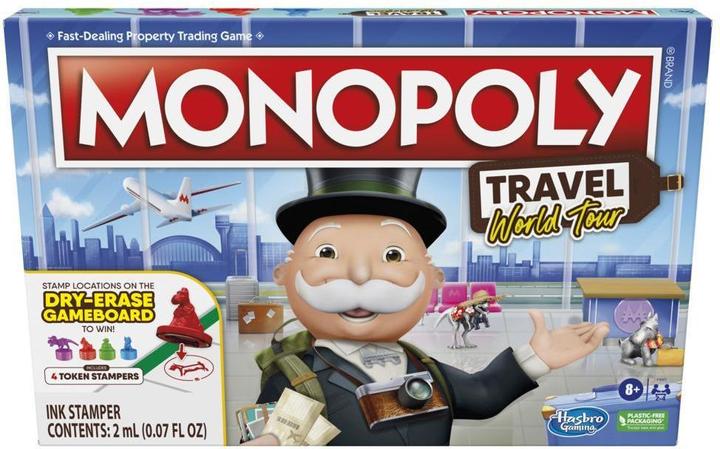 Actual product image Hasbro Gaming Monopoly Travel World Tour Monopoly Travel World Tour Board game Family (Swedish)