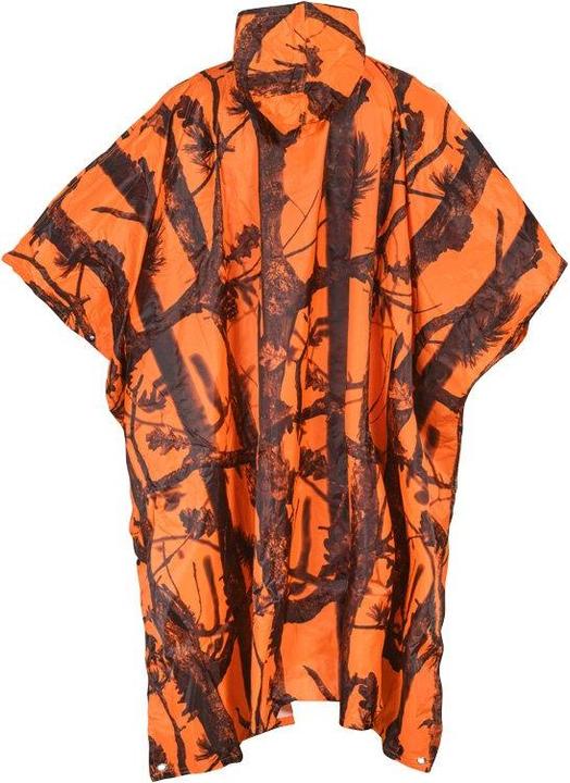 Produktbild Percussion Regenponcho signalorange oder camouflage100 % wasserdichter Überwurf