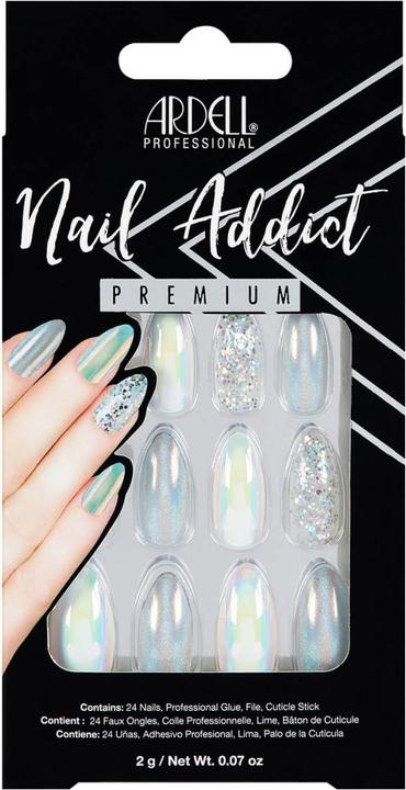Ardell Nail Addict - Nail Addict Holographic Glitter (Nagelutensil, Blau, Metallic, Silber)