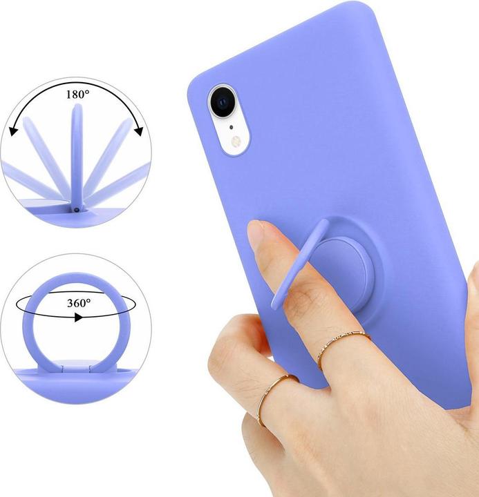 Actual product image Cadorabo TPU Liquid Ring Silicone Case Cover (Apple iPhone XR)