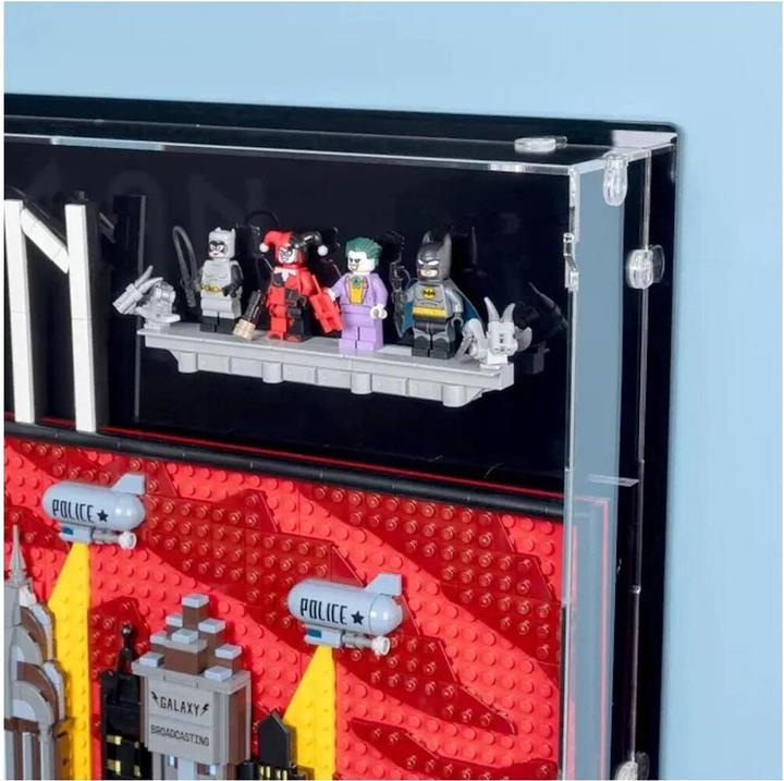 Actual product image iDisplayit Acrylic wall display for LEGO® 76271 Batman: The Animated Series Gotham City