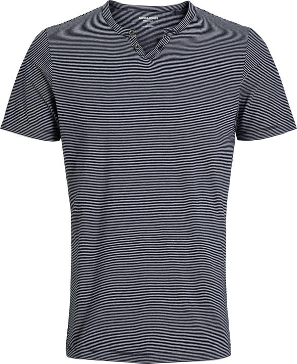 Jack & Jones Jjesplit Neck Stripe Tee Ss Noos (XS)