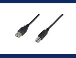 Produktbild Digitus USB2.0 Anschlusskabel, 1,8m (1.80 m, USB 2.0, 2.50 W)