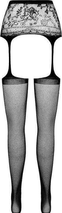 Actual product image Passion S028 Medias Con Liguero Negro Talla Unica (One size, Single pack)