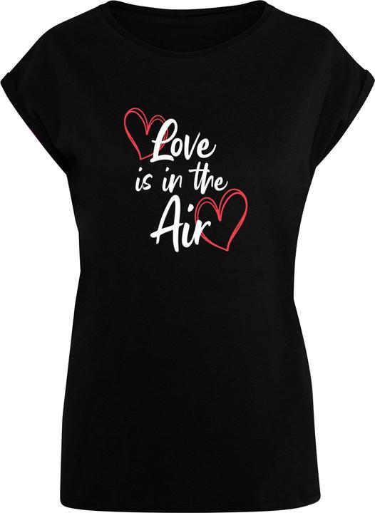 Produktbild Merchcode Ladies Valentines Day - Love is in the Air Extended Shoulder Tee - 117155 (S)