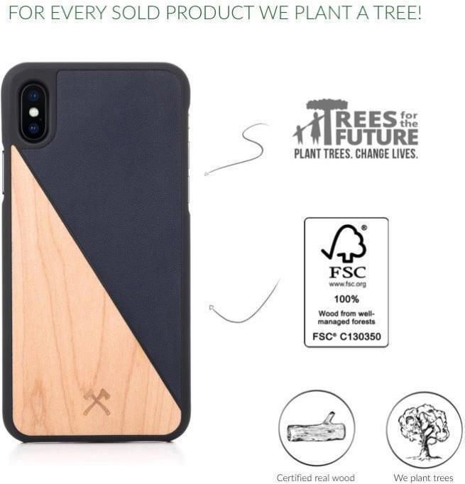 Produktbild Woodcessories EcoSplit (Apple iPhone X, Apple iPhone XS)
