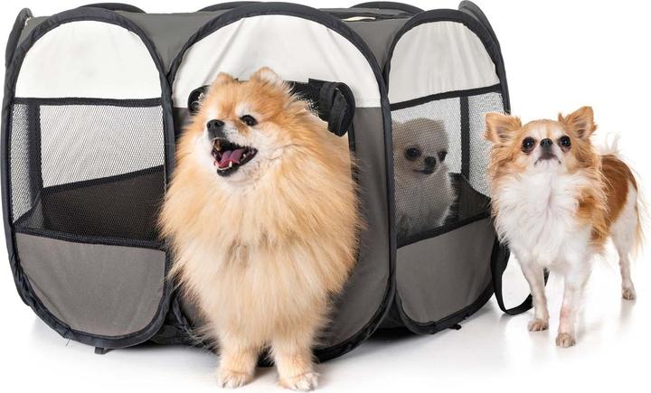 Immagine prodotto Fudajo Box per cuccioli pop-up antracite Pista per cuccioli Box per animali domestici pieghevole