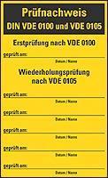 Energie-Label Hein Industrieschilder GmbH HEIN 174553 Prüfplakette HEIN 174553 f.Sicherungs-kästen schwarz/gelb Fo
