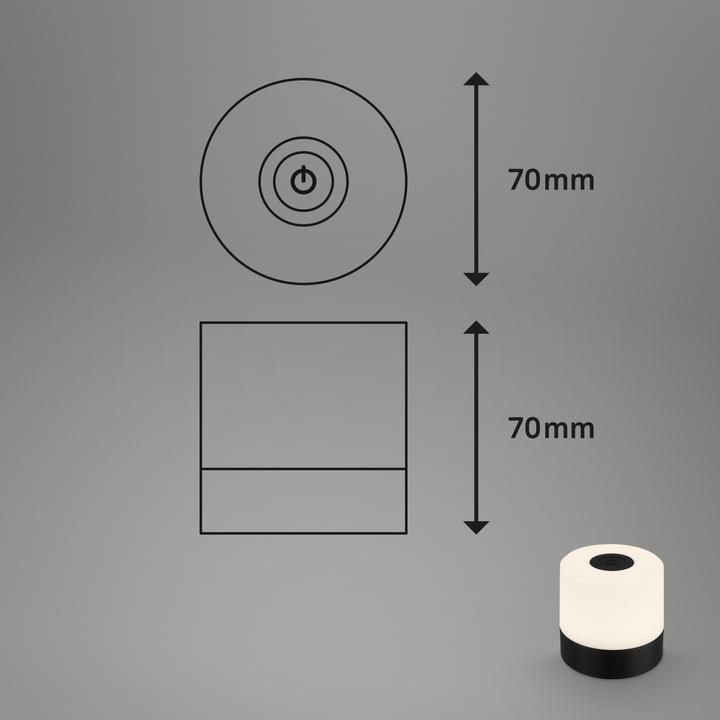 Actual product image Briloner Rechargeable LED table lamp (150 lm)