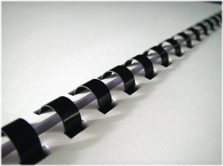Actual product image Fellowes Binder spine 32mm, 21 rings, black, 50pcs.