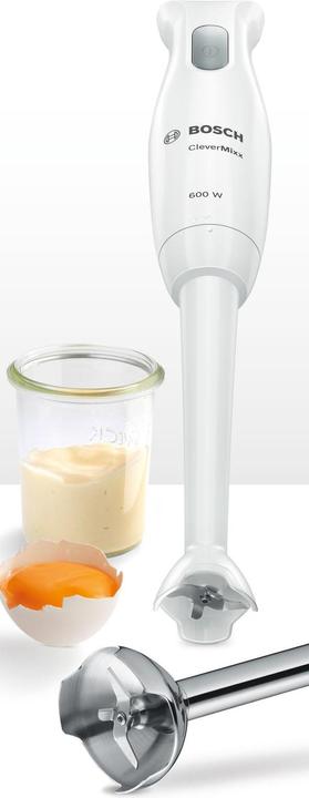 Actual product image Bosch Hausgeräte Hand Blender MSM26130 CleverMixx 600 W, Number of speeds 1, White/Grey