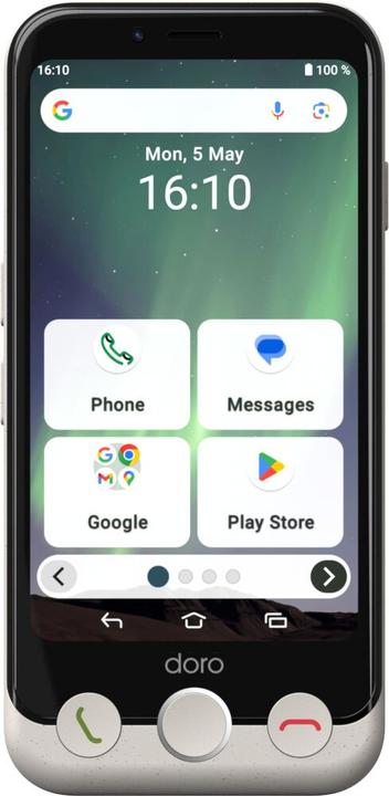 Actual product image Doro Aurora A10 bone (64 GB, Bone, 4.50", Dual SIM, 13 Mpx, 4G)