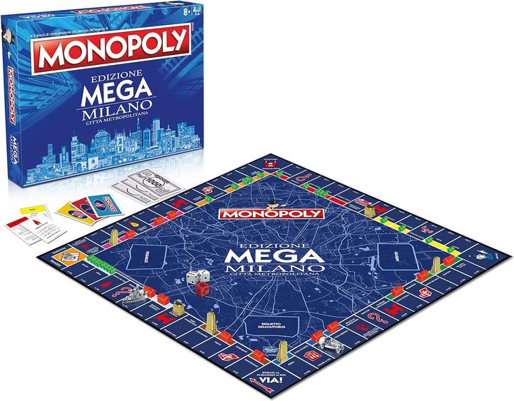 Immagine prodotto Winning Moves WM03159-ITA-6 - MONOPOLY - EDIZIONE MEGA MILANO CITTA' METROPOLITANA