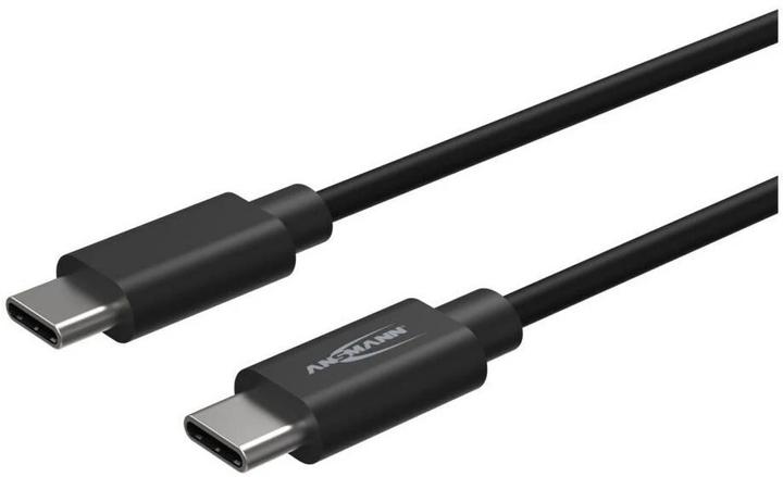 Produktbild Ansmann Kabel USB C->C S/S 120cm schwarz S/S 120cm (1.20 m, USB 3.1, USB 3.0, 60 W)