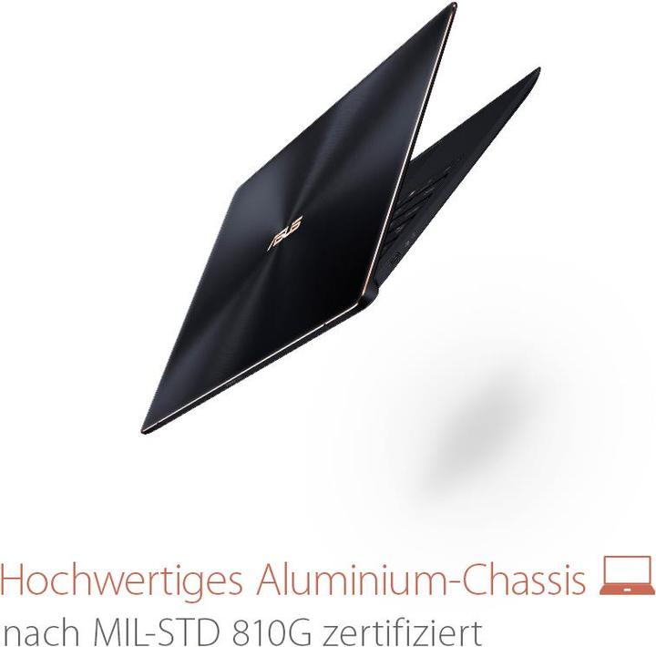 Produktbild ASUS ZenBook S UX391UA (13.30", Intel Core i7-8550U, 8 GB, 512 GB, DE)