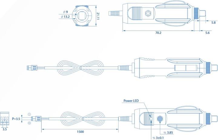 Immagine prodotto Teltonika PR2AK15M: unità di alimentazione 2Pin (Alimentazione elettrica)