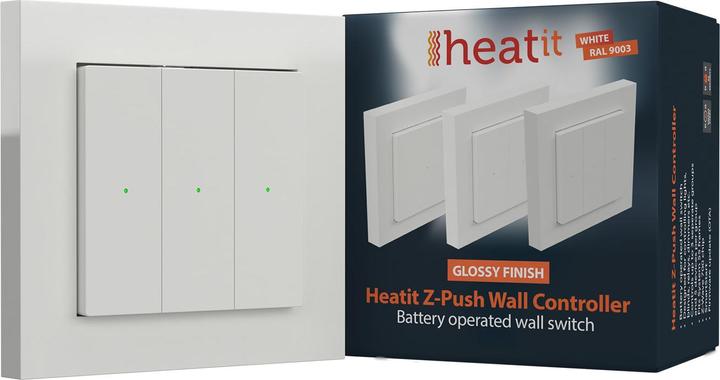 Produktbild Heatit Controls - Z-Wave+ 700 Z-Push Wall controller drahtloser Schalter