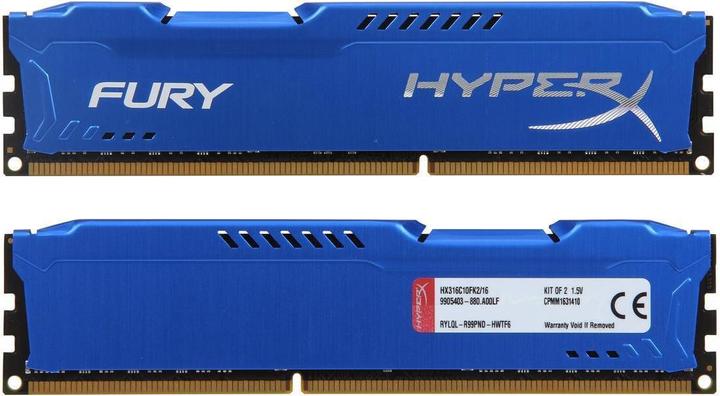 Immagine prodotto HyperX Fury (2 x 8GB, 1600 MHz, DDR3-RAM, DIMM)