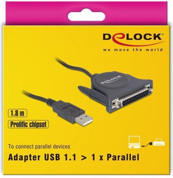 Produktbild Delock USB auf Parallel Konverter (1.60 m, Industriekabel)