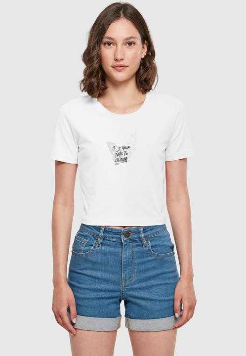 Actual product image Merchcode Ladies It's Your Time To Bloom Cropped Tee - 191035 (M)