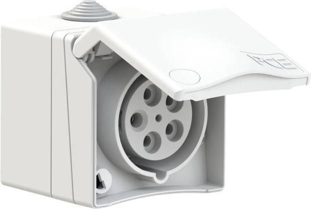 Produktbild PCE 865-9v Design Aufputzsteckdose 16A 5p 9h IP44